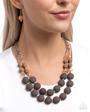 Load image into Gallery viewer, Necklaces Whimsically Wealthy - Brown N113