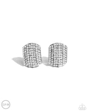 Load image into Gallery viewer, Earrings Glittering Generosity - White CLIP ON