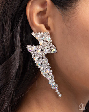 Earrings Electric Effulgence - White E2143