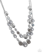Load image into Gallery viewer, Necklace Beaded Benefit - Silver PEARL N2323