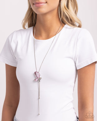 Necklaces Focused Flutter - Pink N490