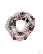 Load image into Gallery viewer, Bracelets DIVERSIFIED Wood - Pink B2306