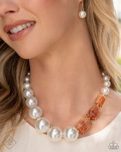 Load image into Gallery viewer, Necklaces Marbled Moment - Orange N2321