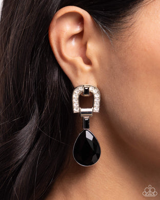 Earrings In ARCHING Order - Black E2334