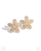 Load image into Gallery viewer, Earrings Starfish Serenade - Gold Clip On S4