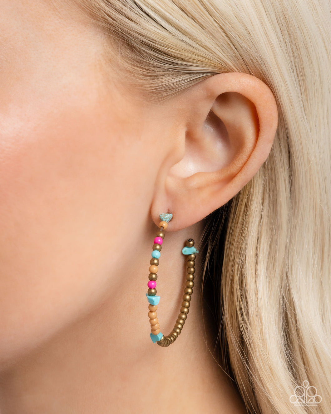 Earrings Pointed Promise - Brass E2319