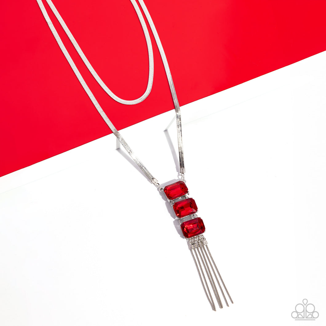 Necklaces Passionate Pageantry - Red N276