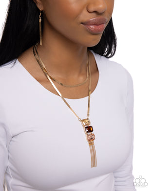 Necklaces Passionate Pageantry - Brown
