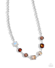 Load image into Gallery viewer, Necklaces Bejeweled Bravado - Brown N91