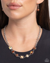 Load image into Gallery viewer, Necklaces Bejeweled Bravado - Brown N91