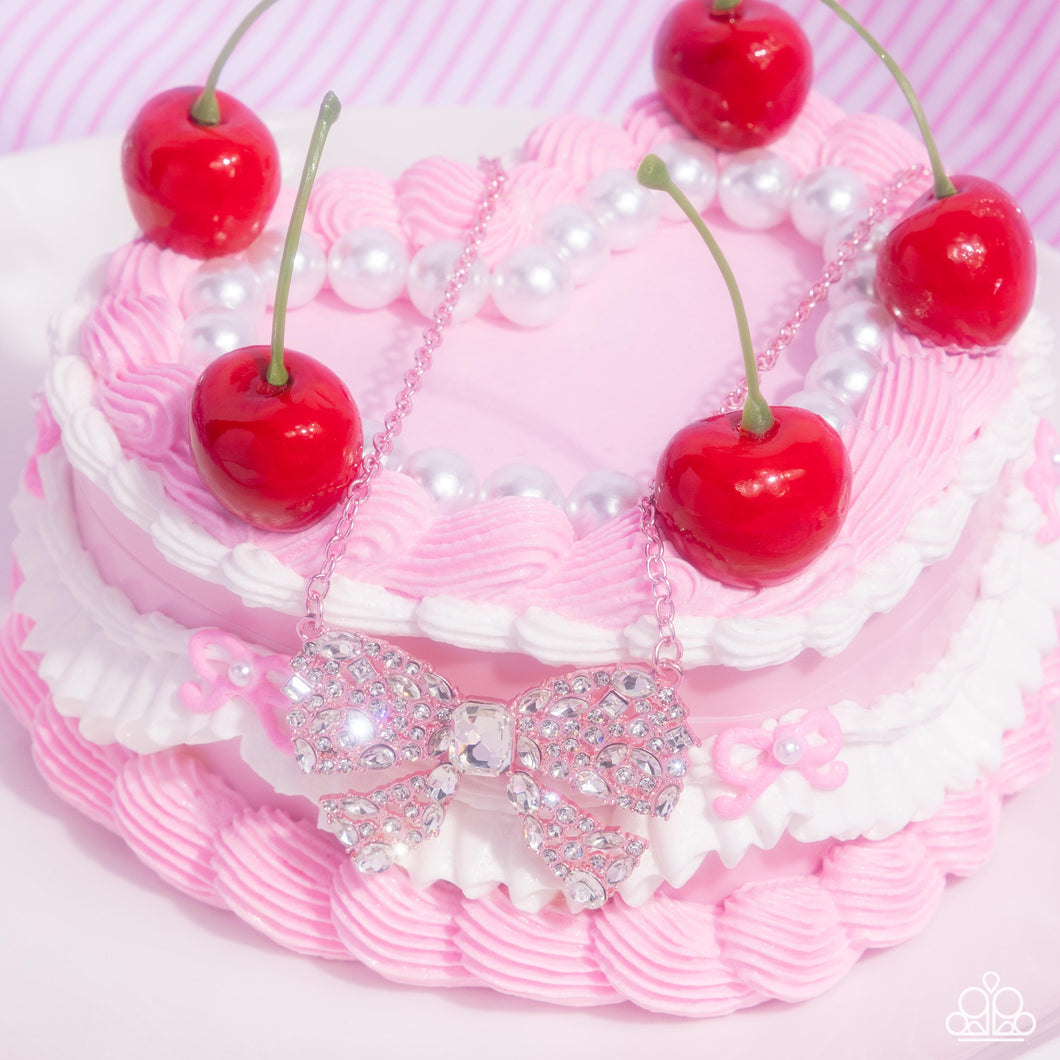 Necklaces Bewitching Bow - Pink N2467