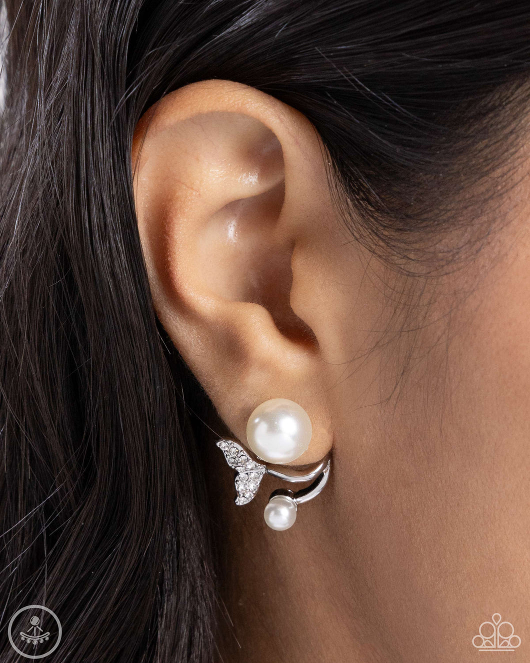 Earrings Modular Mermaid - White POST E567