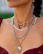 Load image into Gallery viewer, Necklaces Excessive Embellishment - White