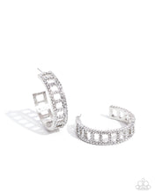 Load image into Gallery viewer, Earrings Bridging Brilliance - White E2349