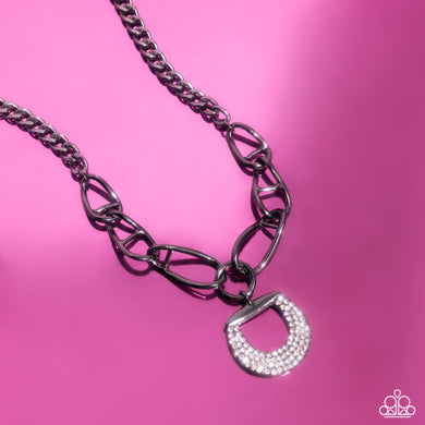 Necklace Linked Leader - Black