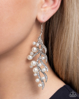 Earrings Flourishing Fancy - White E2419  PEARL