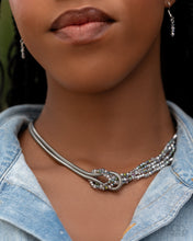 Load image into Gallery viewer, Necklaces Mismatched Mirage - Silver N165