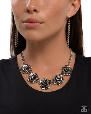 Necklaces Refreshing Roses - Silver N2452