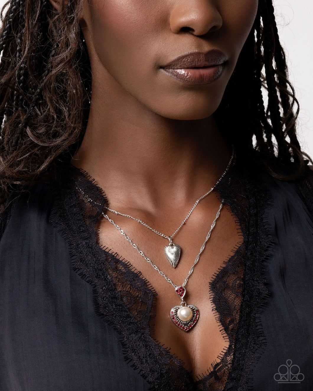 Necklaces Abstract Affection - Red VDAY