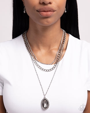 Necklaces Edgy Empire - White N2462