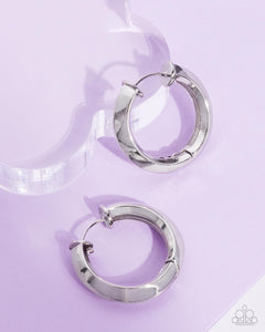 Earrings Hinged Homage - Silver