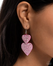 Load image into Gallery viewer, Earrings Never Enough Sparkle - Pink VDAY V165
