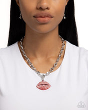 Load image into Gallery viewer, Necklaces Keepsake Kisser RED N2067