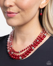 Load image into Gallery viewer, Necklaces Ombre&#39; Ornament - Red Pearl N2447