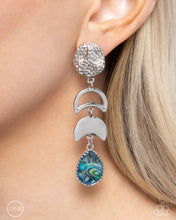 Load image into Gallery viewer, Earrings Celestial Character - Blue Clip ON
