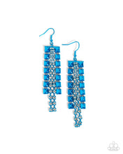 Load image into Gallery viewer, Earrings Forceful Fringe - Blue E2288