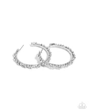 Load image into Gallery viewer, Earrings Divine Decoding - White Hoop E170