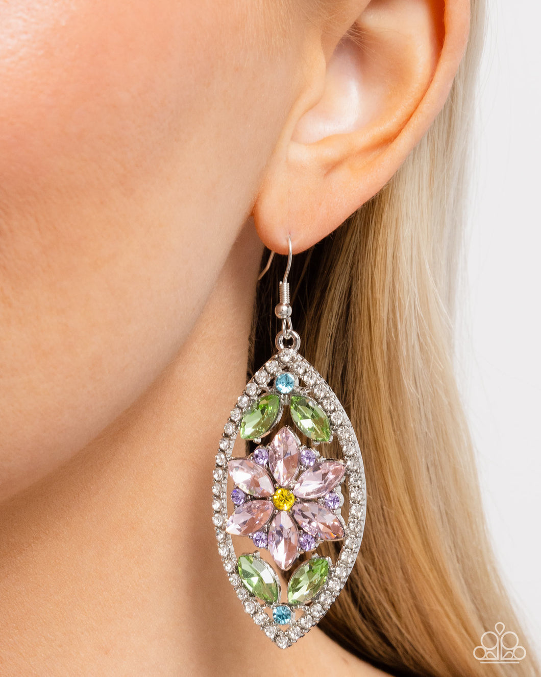 Earrings Gallant Garden - Multi PINK E2374