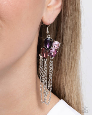 Earrings Decadent Distance - Purple