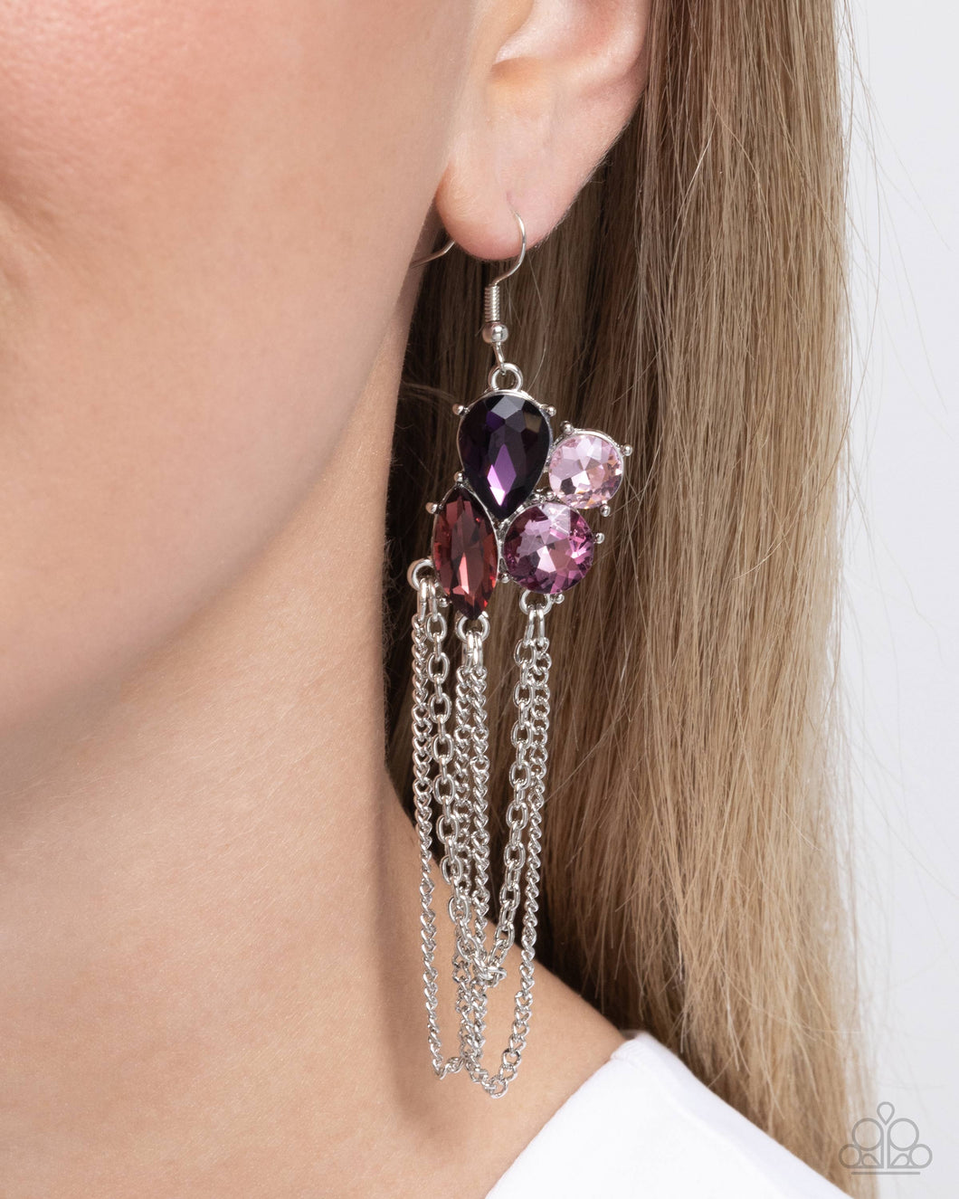 Earrings Decadent Distance - Purple