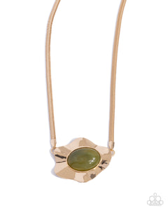 Necklaces Sideways Shimmer - Green N175