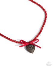 Load image into Gallery viewer, Necklaces Tasteful Trimming - Red VDAY