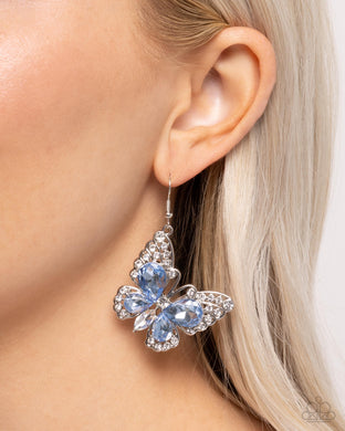 Earrings Teardrop Takeoff - Blue E585