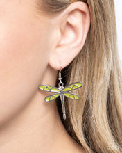Load image into Gallery viewer, Earrings Dragonfly Descent - Green E451