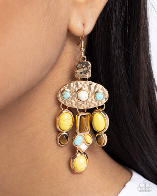 Earrings Inspired Interval - Yellow E2209