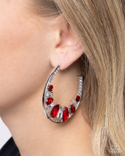 Load image into Gallery viewer, Earrings Refined Rewind - Red E036