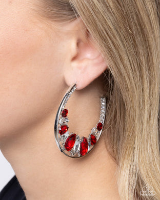 Earrings Refined Rewind - Red E036
