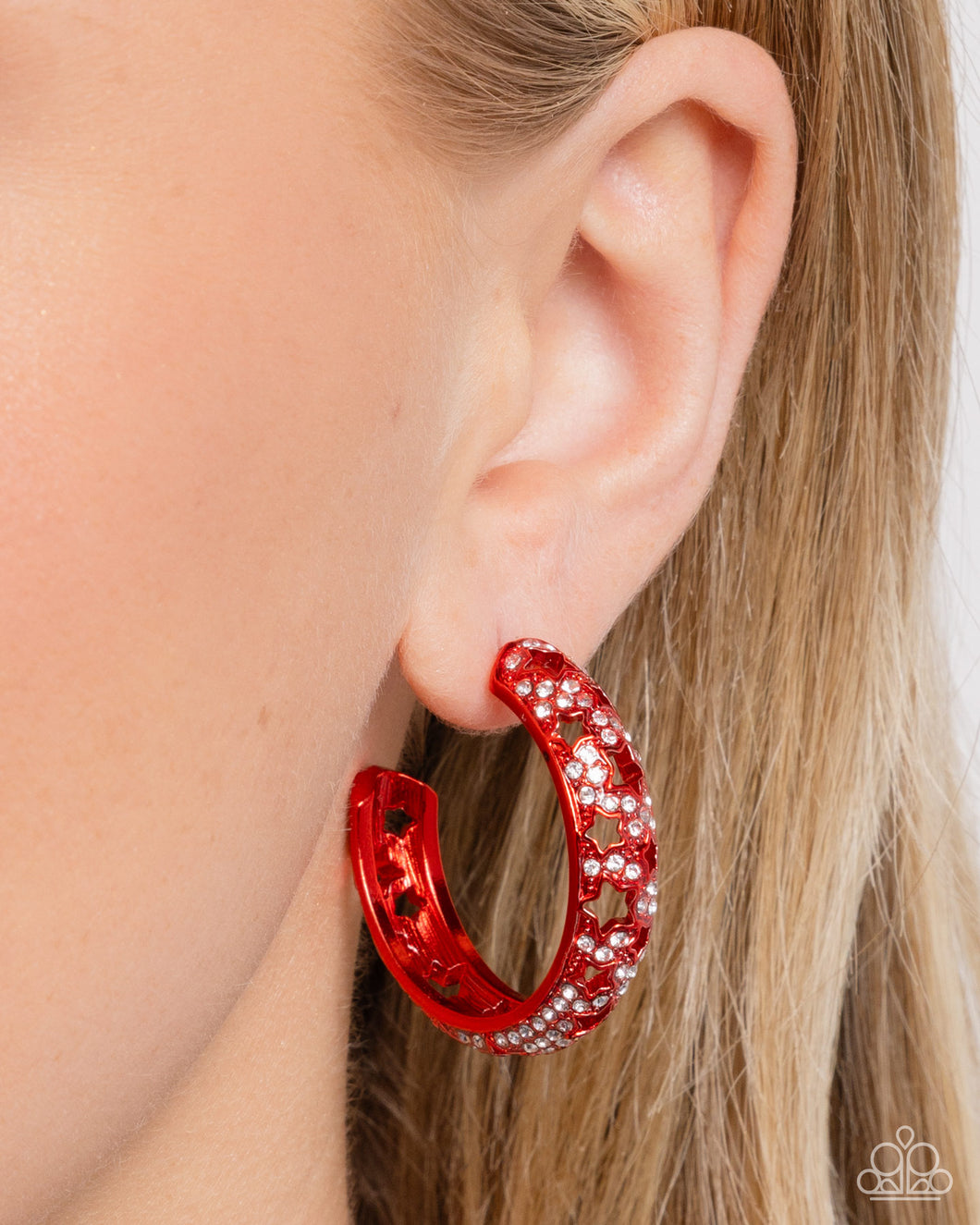 Earrings Stellar Significance - Red E2247