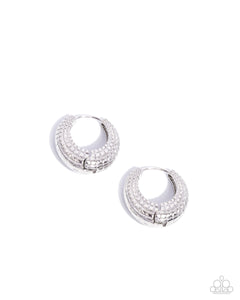 Earrings Pattern Permanence - Silver HINGE