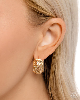 Earrings Hammered Heaven - Gold HINGE