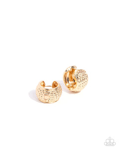 Earrings Hammered Heaven - Gold HINGE