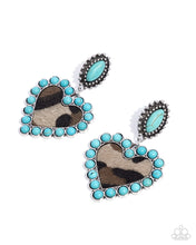 Load image into Gallery viewer, Earrings Whimsical Wrangler - Blue WS506 Western