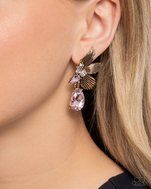 Earrings Showstopping Symphony - Pink E461