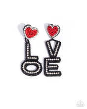 Load image into Gallery viewer, Earrings Visible Valentines - Black VDAY V137