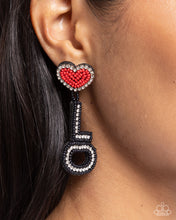 Load image into Gallery viewer, Earrings Visible Valentines - Black VDAY V137