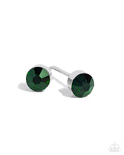 Load image into Gallery viewer, Earrings Logical Light - Green MINI POST